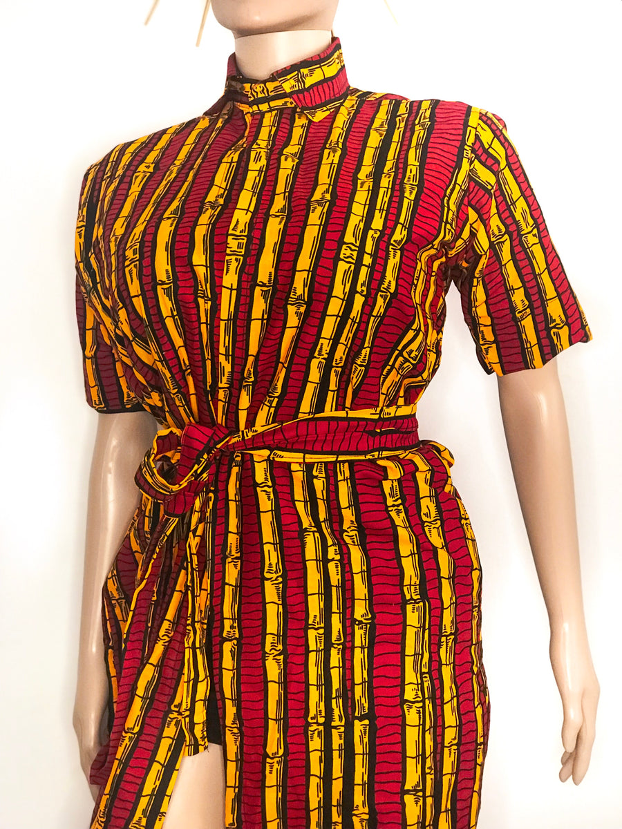 ANKARA SHIRTS DRESS- KHARIS La Mode Afrique ANKARA SHIRTS DRESS- KHARIS La Mode Afrique