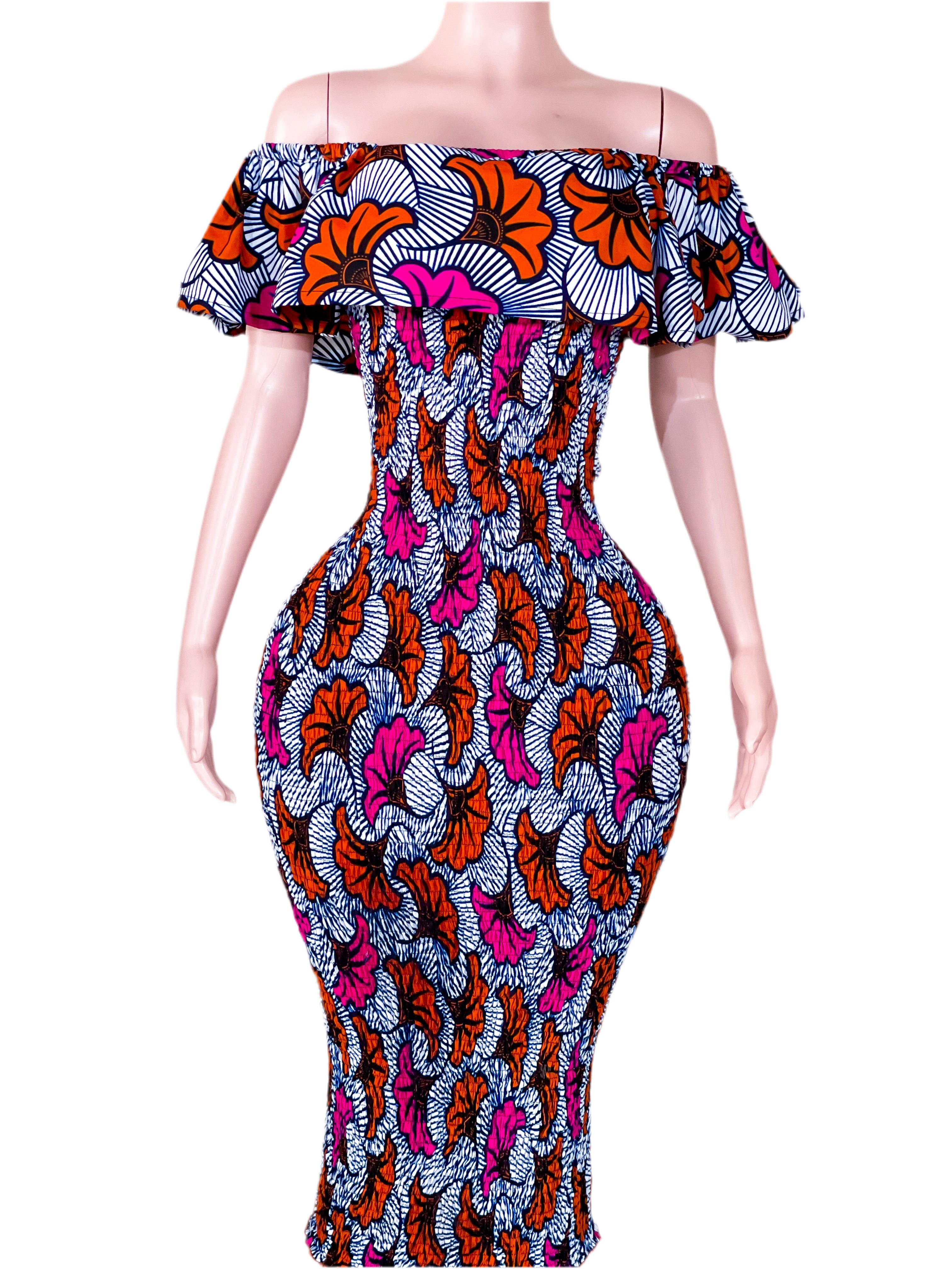 Elastic off shoulder  La Mode Afrique