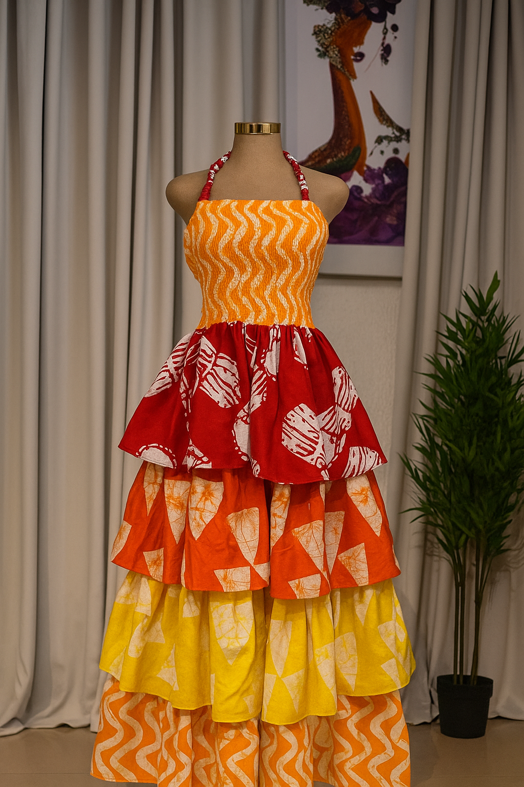 MULTI COLOR MAXI DRESS