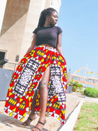 aseda-ben - Nubian queen Maxi skirt
