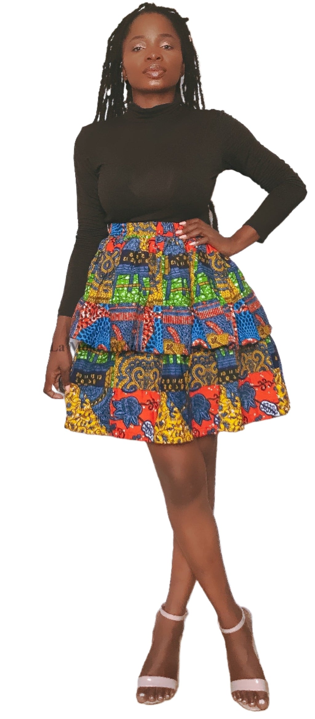 Patchy double layer skirt - NANA